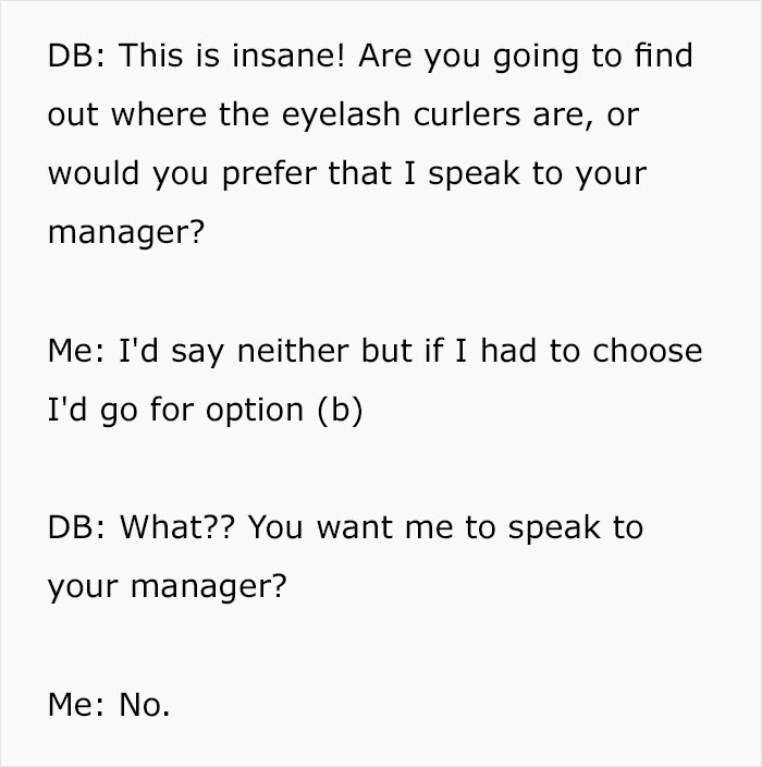 Entitled "Karen" Mistakes Customer For An Employee, He Makes The Situation Hilarious For Himself Entitled "Karen" Mistakes Customer For An Employee, He Makes The Situation Hilarious For Himself