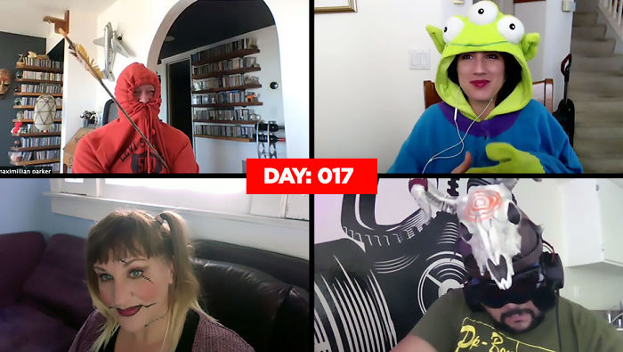 Work-Team-Quarantine-Meetings-Homemade-Costumes