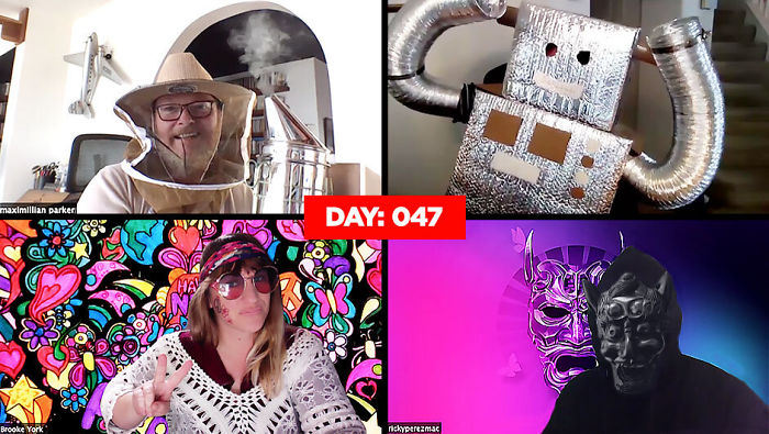 Work-Team-Quarantine-Meetings-Homemade-Costumes