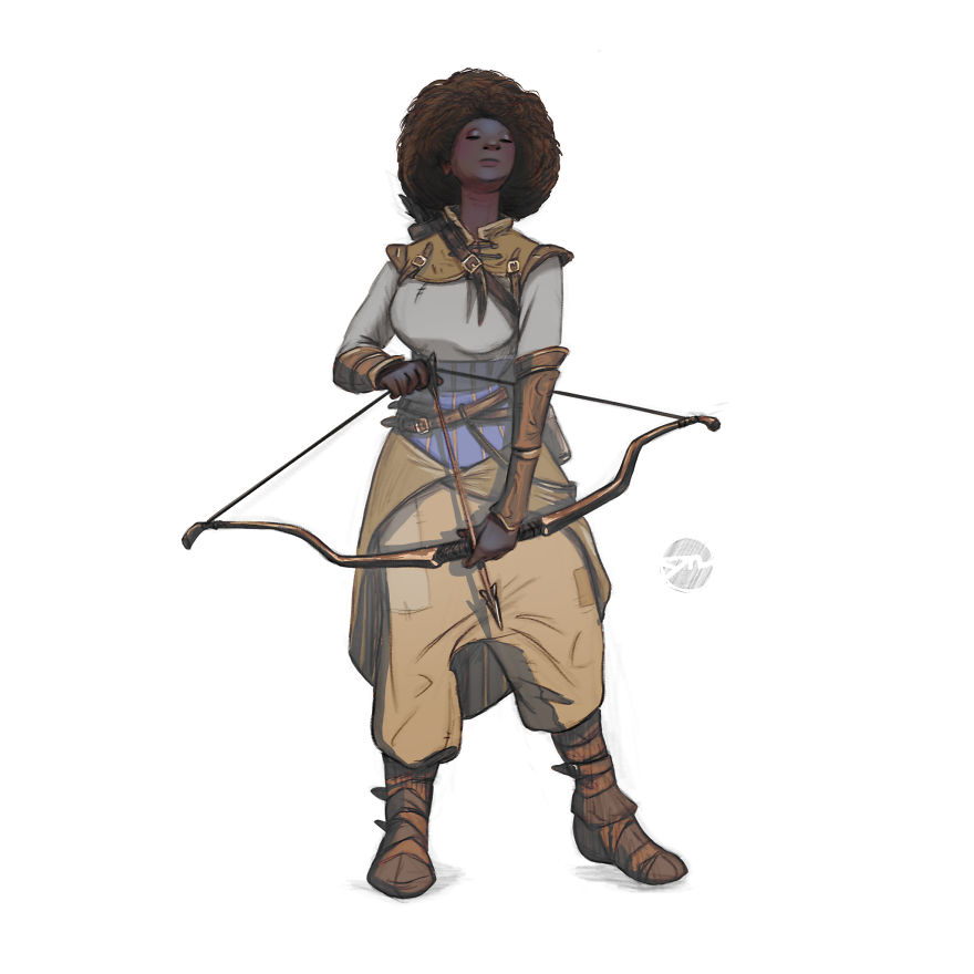 I Draw Warrior-Women With Different Body-Types