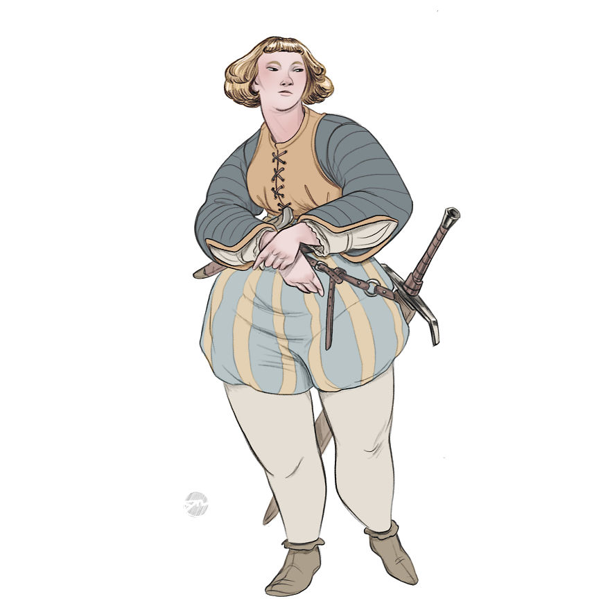 I Draw Warrior-Women With Different Body-Types