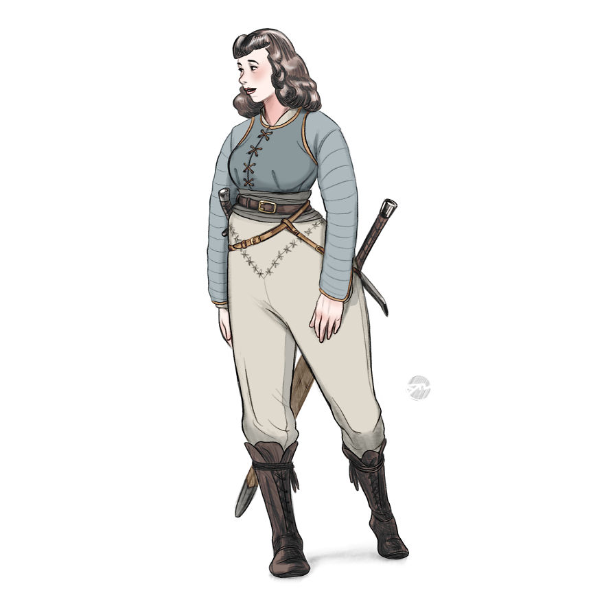 I Draw Warrior-Women With Different Body-Types