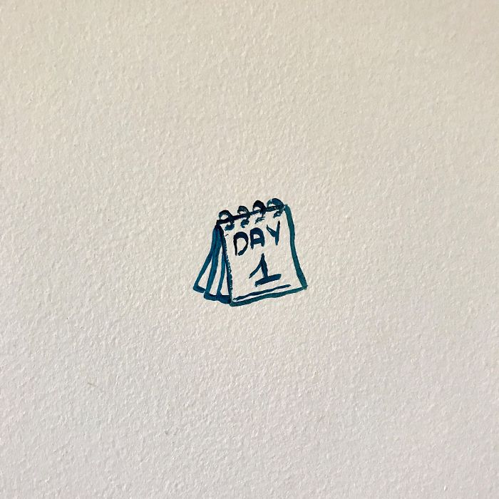 I 'Tattooed' My Wall During Lockdown For 113 Days And Here Is The Result I 'Tattooed' My Wall During Lockdown For 113 Days And Here Is The Result