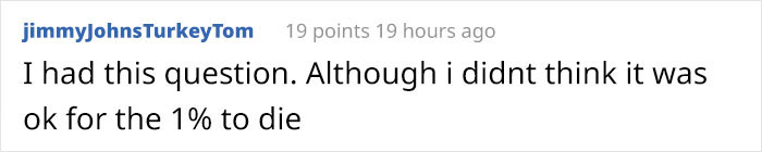"But It's Only 1% Fatal!" Person Shuts Down Covidiots By Giving Some Gruesome Numbers Of Possible Victims "But It's Only 1% Fatal!" Person Shuts Down Covidiots By Giving Some Gruesome Numbers Of Possible Victims