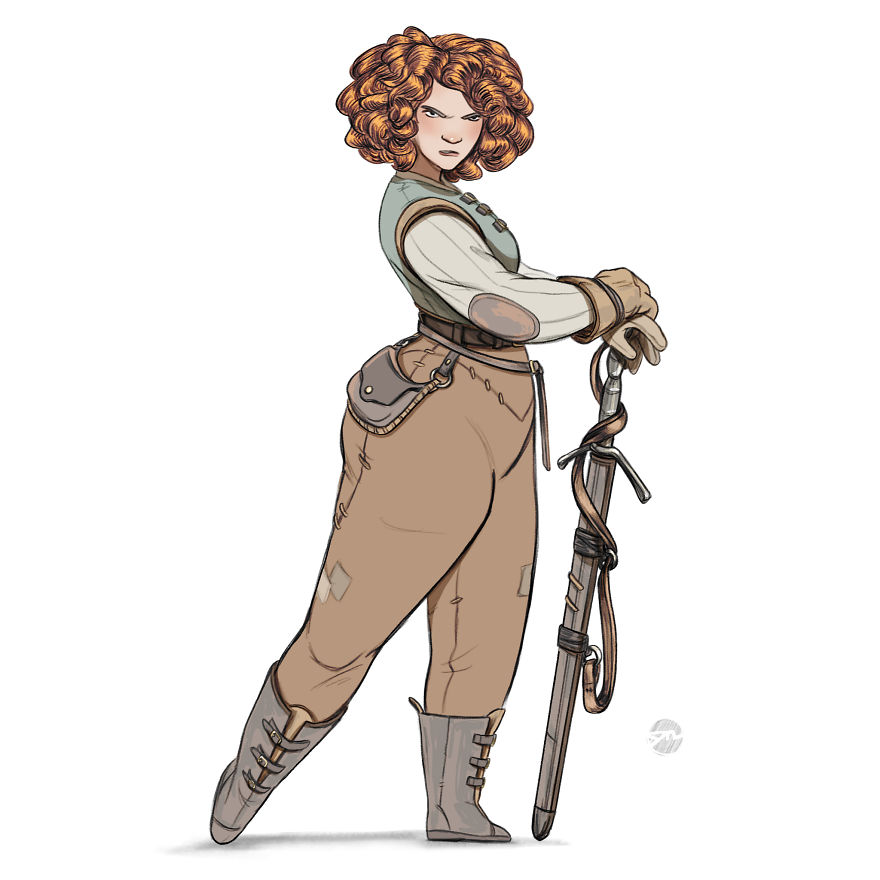 I Draw Warrior-Women With Different Body-Types