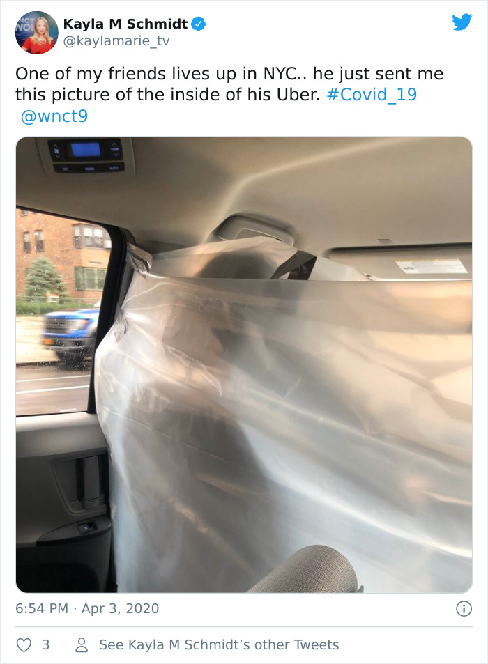 People Share How Taxis And Uber 'Upgraded' Themselves For The Pandemic And It's Genius (17 Pics) People Share How Taxis And Uber 'Upgraded' Themselves For The Pandemic And It's Genius (17 Pics)