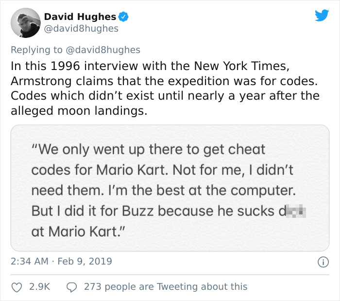 Guy Explains Why The Moon Landings Are A Hoax, And His Thread Is Better Than Any Conspiracy Theory Guy Explains Why The Moon Landings Are A Hoax, And His Thread Is Better Than Any Conspiracy Theory