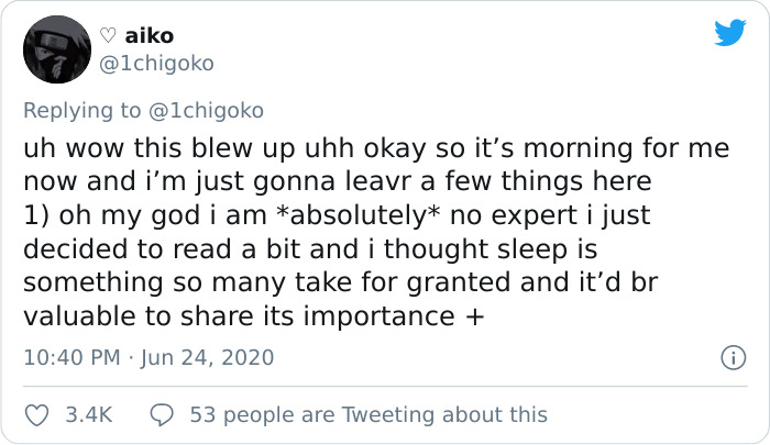 Viral Thread Explains Why You Should Always Get Enough Sleep, And The Frightening Effects Of Not Doing So