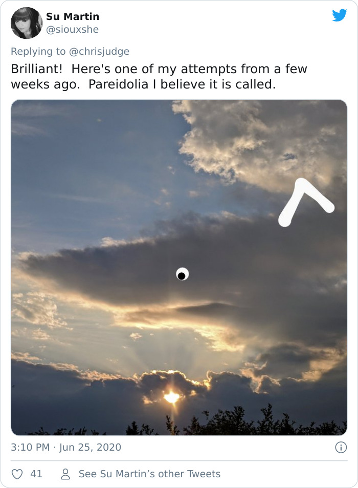 Artist Posts Funny Cloud Doodles On Twitter, People Like Them So Much That They Respond With Their Own Doodles