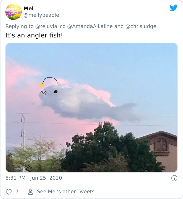 Artist Posts Funny Cloud Doodles On Twitter, People Like Them So Much That They Respond With Their Own Doodles Artist Posts Funny Cloud Doodles On Twitter, People Like Them So Much That They Respond With Their Own Doodles