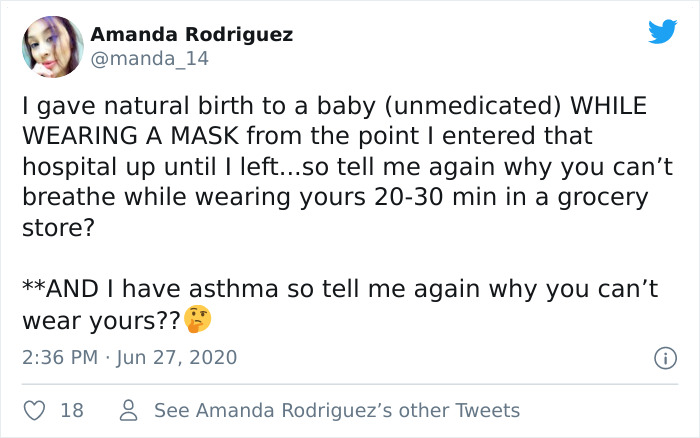 Moms Who Gave Birth Wearing Masks Respond To Those Refusing To Wear Them For 5 Minutes With Savage Tweets