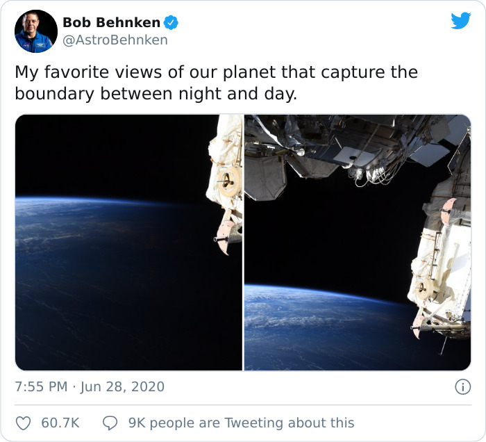 NASA Astronaut Goes Viral After Sharing Awe-Inspiring Pics Of The Boundary Between Night And Day On Earth NASA Astronaut Goes Viral After Sharing Awe-Inspiring Pics Of The Boundary Between Night And Day On Earth