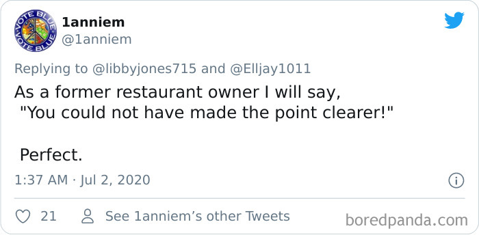 Someone Comes Up With A 'Freedom Cafe' Analogy To Explain How Not Wearing Masks Is Dangerous And Stupid, People Love It Someone Comes Up With A 'Freedom Cafe' Analogy To Explain How Not Wearing Masks Is Dangerous And Stupid, People Love It