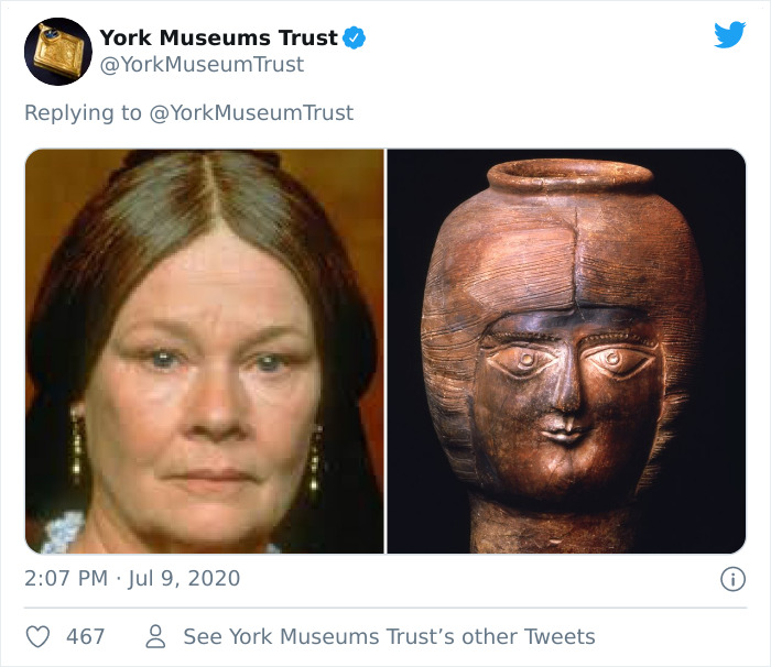 Museum Tweets Judi Dench As Objects Found In Its Collection And It’s Hilariously Spot-On Museum Tweets Judi Dench As Objects Found In Its Collection And It’s Hilariously Spot-On