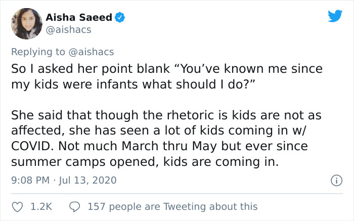 Mom Asks Pediatrician About The Idea Of Kids Going To School Again, Receives A Reality Check Mom Asks Pediatrician About The Idea Of Kids Going To School Again, Receives A Reality Check