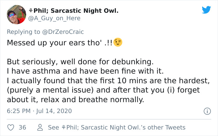 Doctor Puts On 6 Masks And Hooks Himself To An Oxygen Meter To Prove Anti-Maskers Are Talking Nonsense