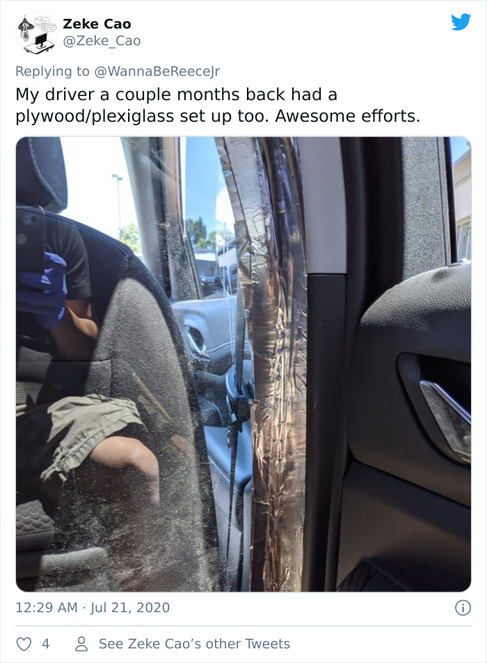 People Share How Taxis And Uber 'Upgraded' Themselves For The Pandemic And It's Genius (17 Pics) People Share How Taxis And Uber 'Upgraded' Themselves For The Pandemic And It's Genius (17 Pics)