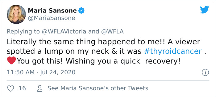 TV Reporter Gets Diagnosed With Cancer After A Viewer, Who is A Cancer Survivor, Spots A Lump On Her Neck TV Reporter Gets Diagnosed With Cancer After A Viewer, Who is A Cancer Survivor, Spots A Lump On Her Neck