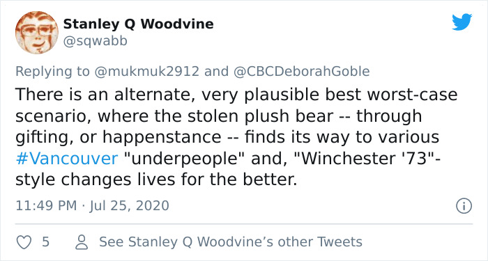Someone Stole This Woman’s Teddy Bear That Had Her Late Mother’s Voice Recording On It, Ryan Reynolds And Other People Online Step In To Help Find It (Updated) Someone Stole This Woman’s Teddy Bear That Had Her Late Mother’s Voice Recording On It, Ryan Reynolds And Other People Online Step In To Help Find It (Updated)