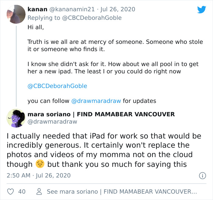 Someone Stole This Woman’s Teddy Bear That Had Her Late Mother’s Voice Recording On It, Ryan Reynolds And Other People Online Step In To Help Find It (Updated) Someone Stole This Woman’s Teddy Bear That Had Her Late Mother’s Voice Recording On It, Ryan Reynolds And Other People Online Step In To Help Find It (Updated)