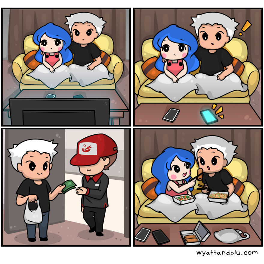 30 Wholesome & Funny Comics Of A Couple During Lockdown