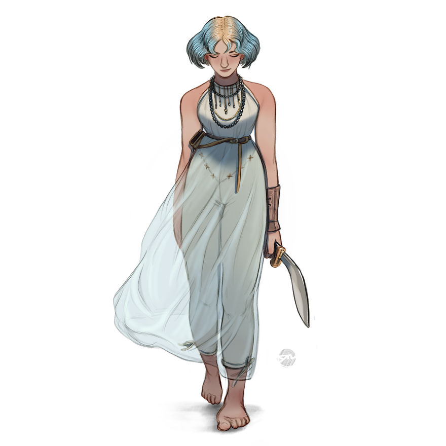 I Draw Warrior-Women With Different Body-Types