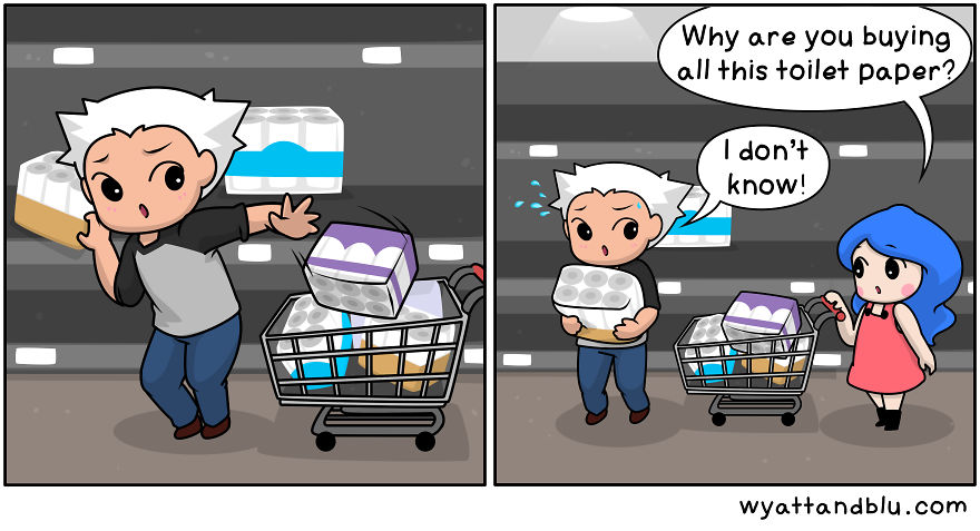 30 Wholesome & Funny Comics Of A Couple During Lockdown