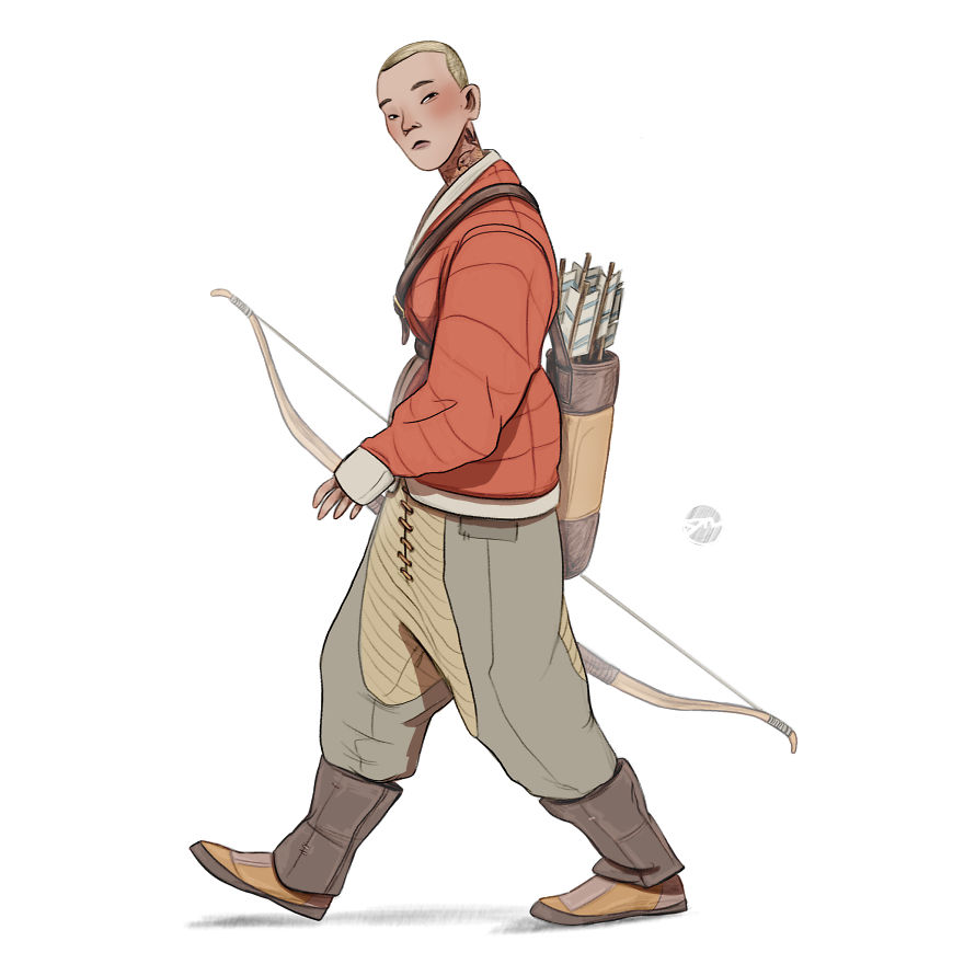 I Draw Warrior-Women With Different Body-Types