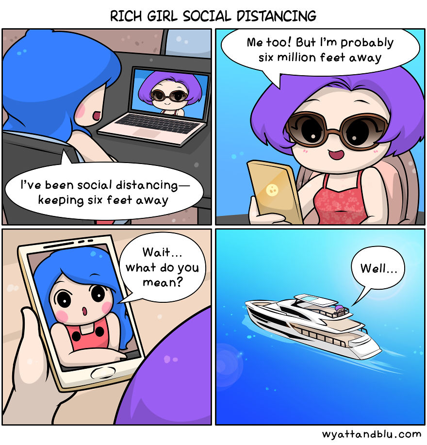 30 Wholesome & Funny Comics Of A Couple During Lockdown