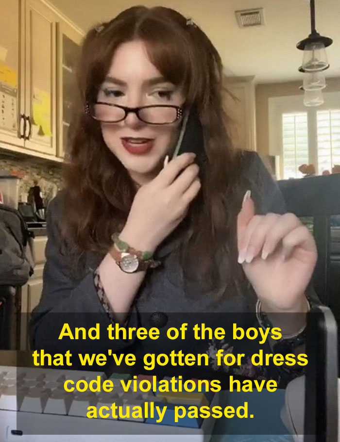 Woman Shows How Sexist School Dress Codes Are On TikTok, Where She Acts As The Hero All Girls Need
