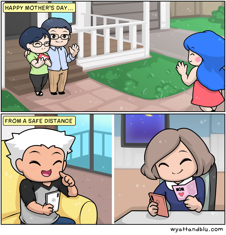 30 Wholesome & Funny Comics Of A Couple During Lockdown