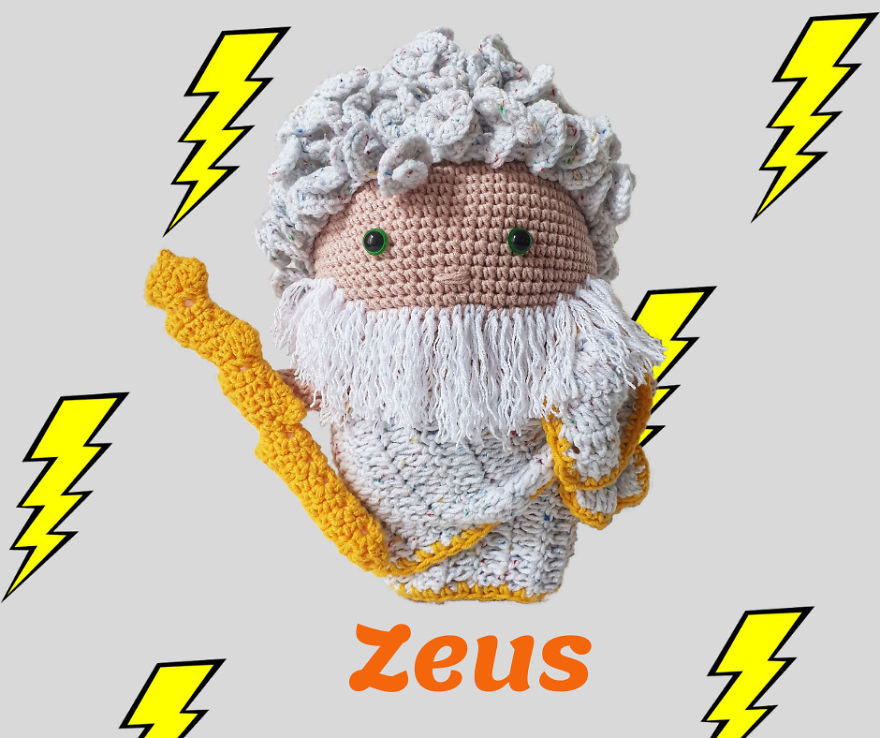 I Combine My Two Hobbies: Greek Mythology And Crochet I Combine My Two Hobbies: Greek Mythology And Crochet