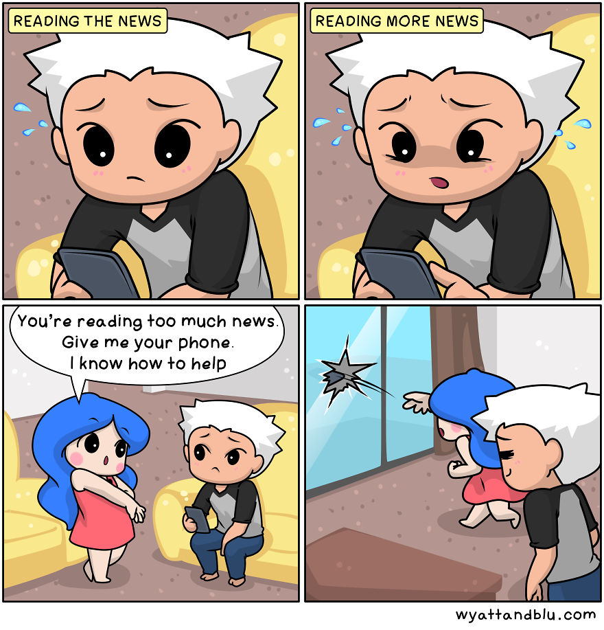 30 Wholesome & Funny Comics Of A Couple During Lockdown