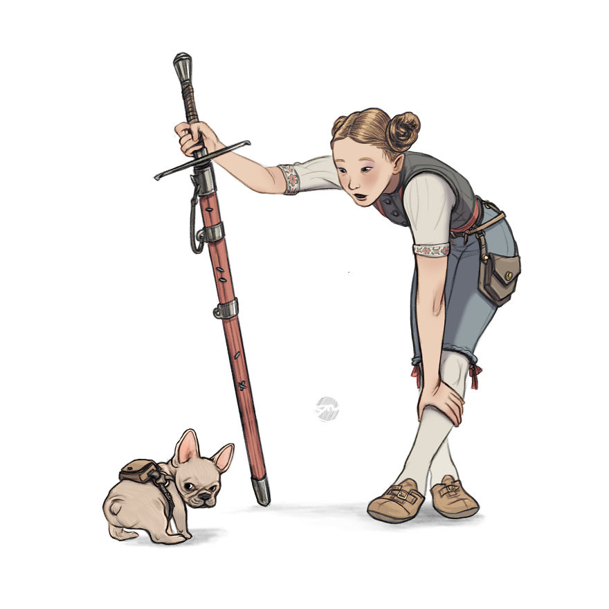 I Draw Warrior-Women With Different Body-Types