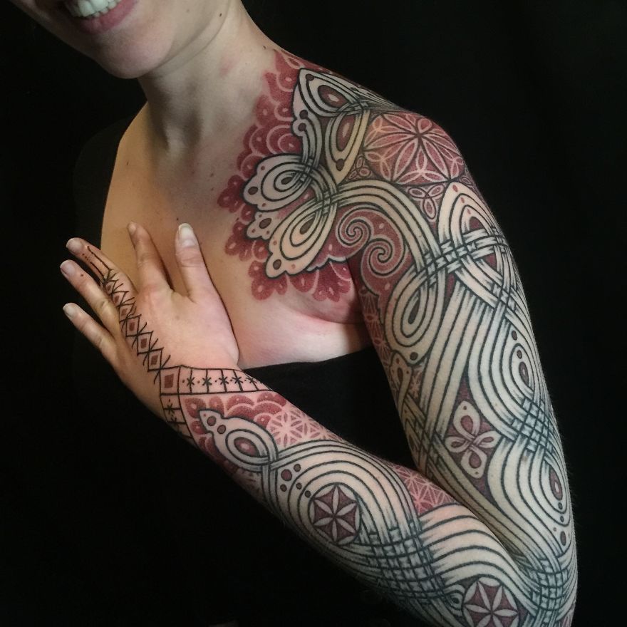 A Wonderful French Canvas, This Piece Is Inspired By Celtic Art And The Work Of Brian Froud