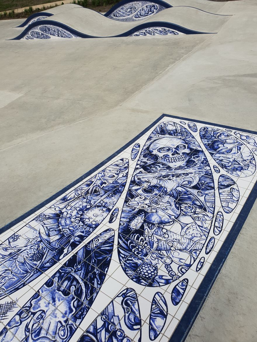 My Delft Blue Bionic Bic Pen Thrash Tiles On Biggest Skatepark In Amsterdam