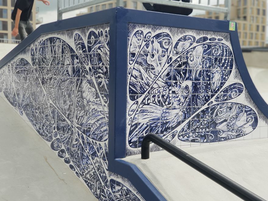 My Delft Blue Bionic Bic Pen Thrash Tiles On Biggest Skatepark In Amsterdam