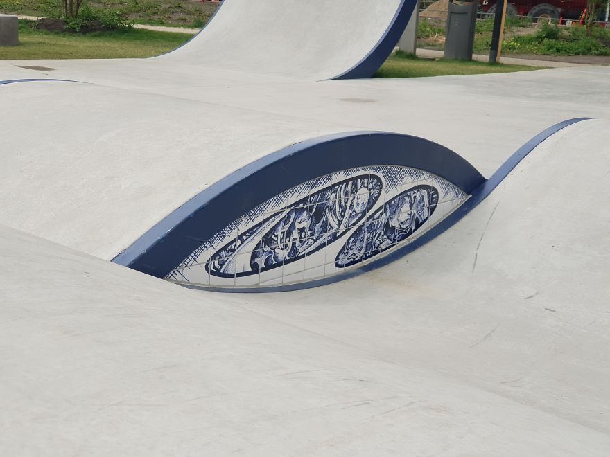 My Delft Blue Bionic Bic Pen Thrash Tiles On Biggest Skatepark In Amsterdam