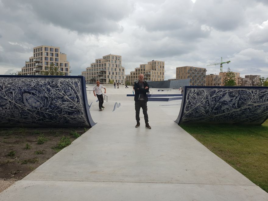 My Delft Blue Bionic Bic Pen Thrash Tiles On Biggest Skatepark In Amsterdam