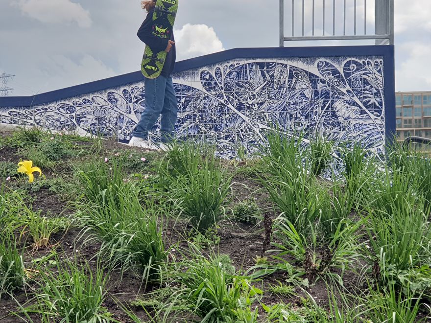 My Delft Blue Bionic Bic Pen Thrash Tiles On Biggest Skatepark In Amsterdam