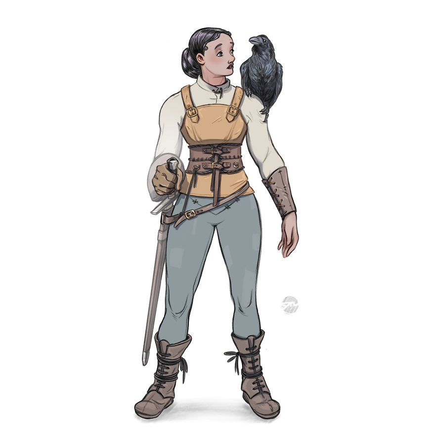 I Draw Warrior-Women With Different Body-Types