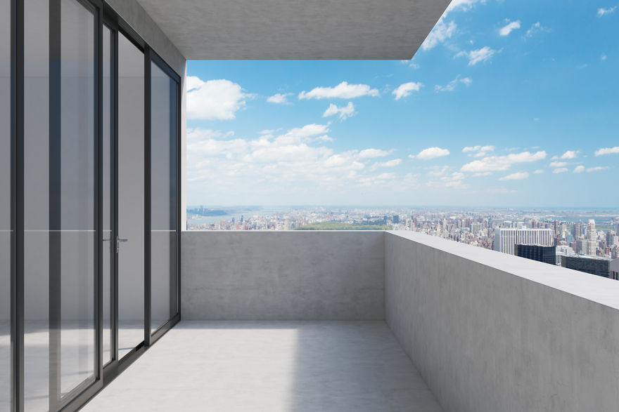 3D Artist Transforms 6 Everyday Balconies Into Dreamy Outdoor Retreats