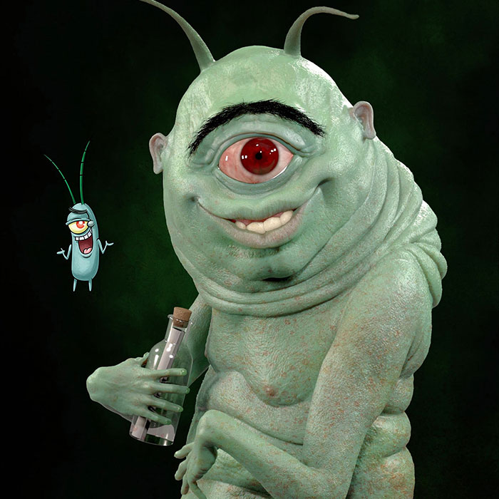 Artist Shows How Cartoon Characters Would Look In Real Life, And The Result Is Scary And Disturbing (14 New Pics)