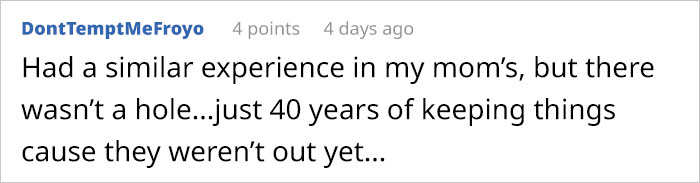 Family Found Strange 40 Y.O. 'Treasure' In Their Wall That Had Piled Up Through A Secret Hole In Their Cabinet Family Found Strange 40 Y.O. 'Treasure' In Their Wall That Had Piled Up Through A Secret Hole In Their Cabinet