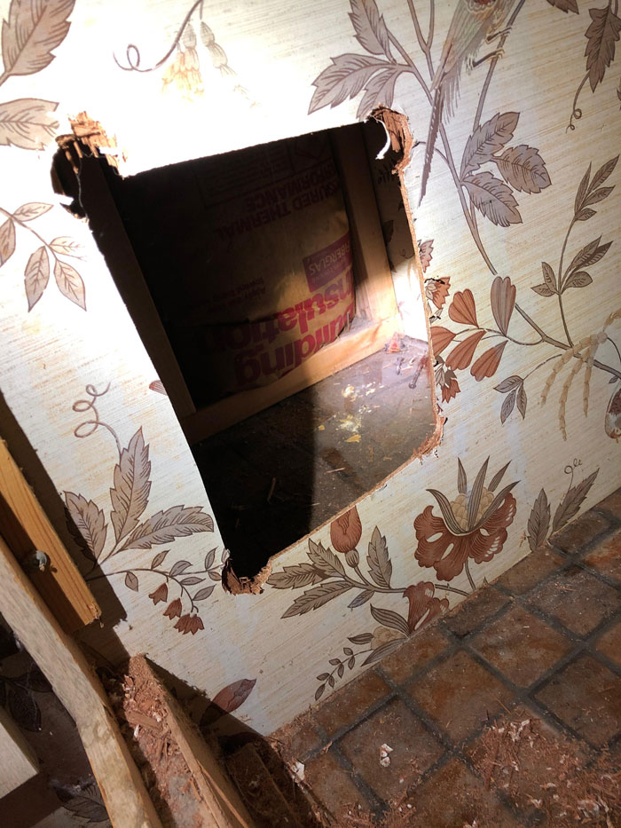 Family Found Strange 40 Y.O. 'Treasure' In Their Wall That Had Piled Up Through A Secret Hole In Their Cabinet Family Found Strange 40 Y.O. 'Treasure' In Their Wall That Had Piled Up Through A Secret Hole In Their Cabinet