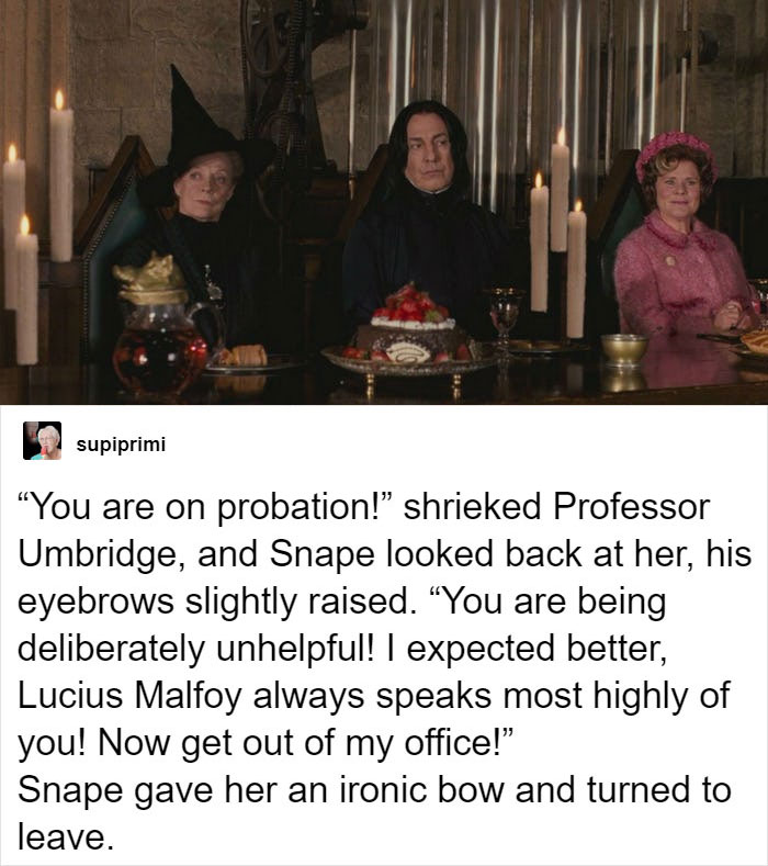 When Snape Snapped Right Back At Umbridge