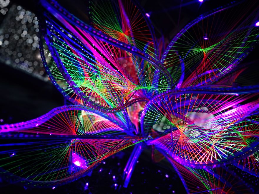 We Created A Conceptual Space Project Using Lights Called 'DecodetheCode' (40 Pics)