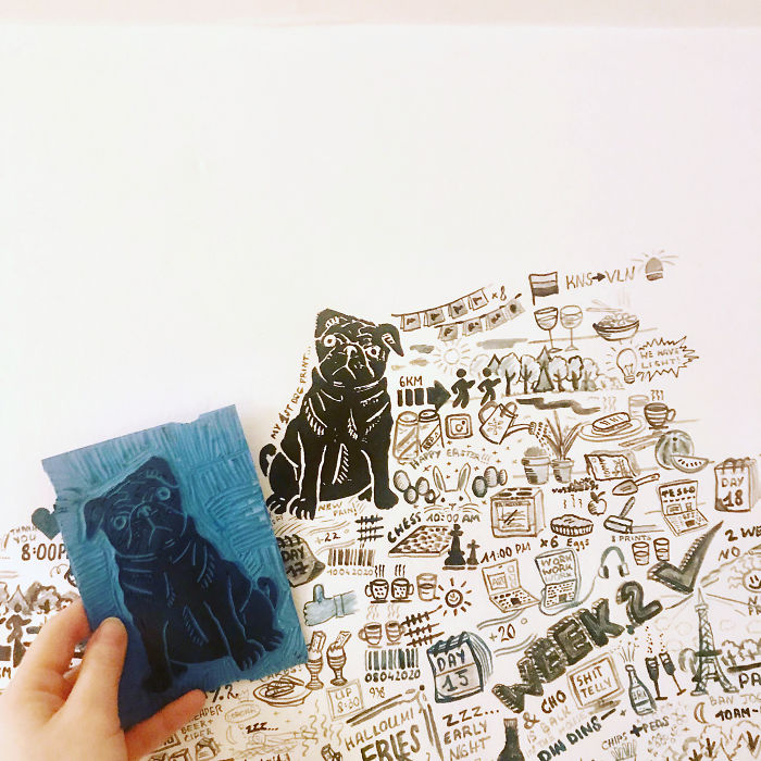 I 'Tattooed' My Wall During Lockdown For 113 Days And Here Is The Result I 'Tattooed' My Wall During Lockdown For 113 Days And Here Is The Result