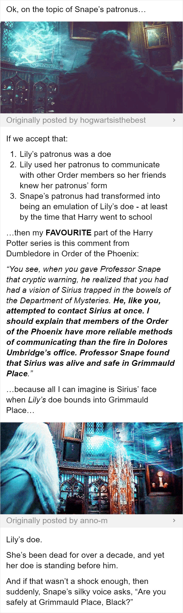Snape's Patronus