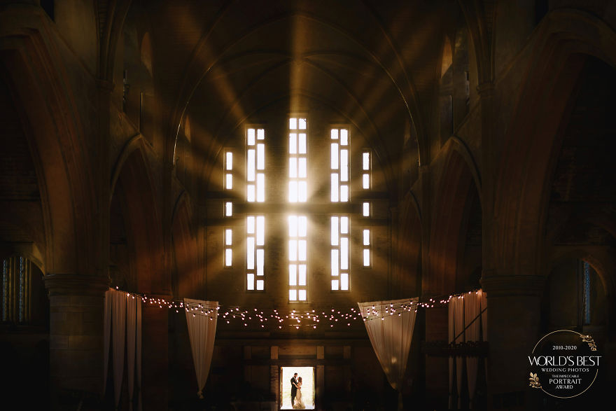 This Epic, Buttery-Light Shot Of A Couple Before Their Ceremony